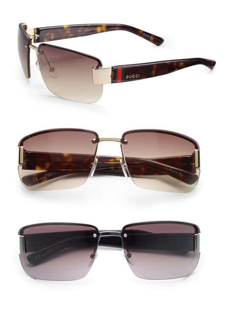 men's gucci sunglasses gg00035 to buy online|gucci rimless sunglasses men's.